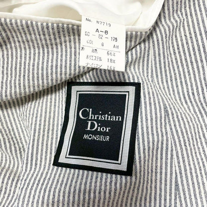 Christian Dior Tailored Jacket Striped Double Cotton