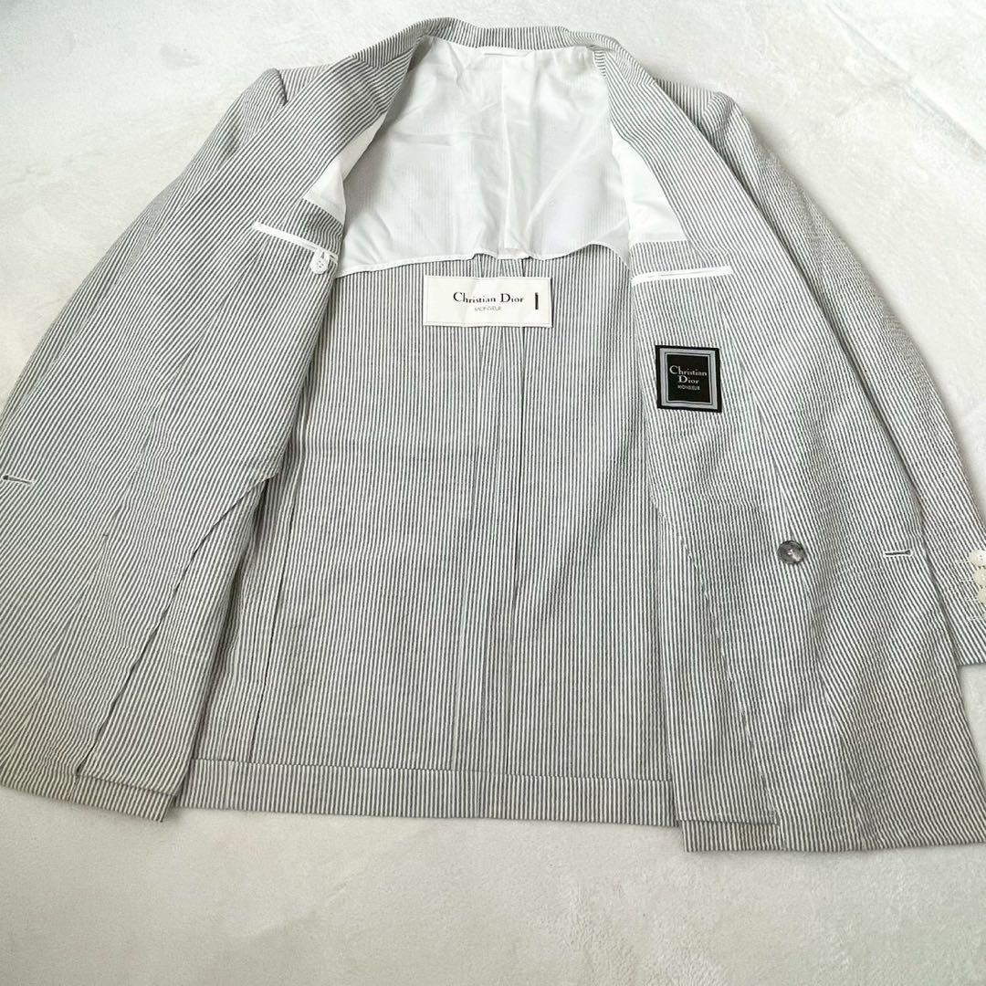 Christian Dior Tailored Jacket Striped Double Cotton