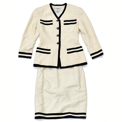 91SS VINTAGE CHANEL Chanel jacket skirt suit