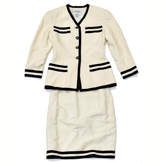 91SS VINTAGE CHANEL Chanel jacket skirt suit