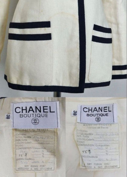 91SS VINTAGE CHANEL Chanel jacket skirt suit