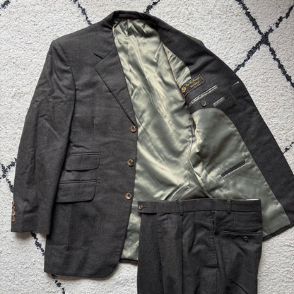 Mitsumine Loro Piana Suit Setup Vintage Dull Green