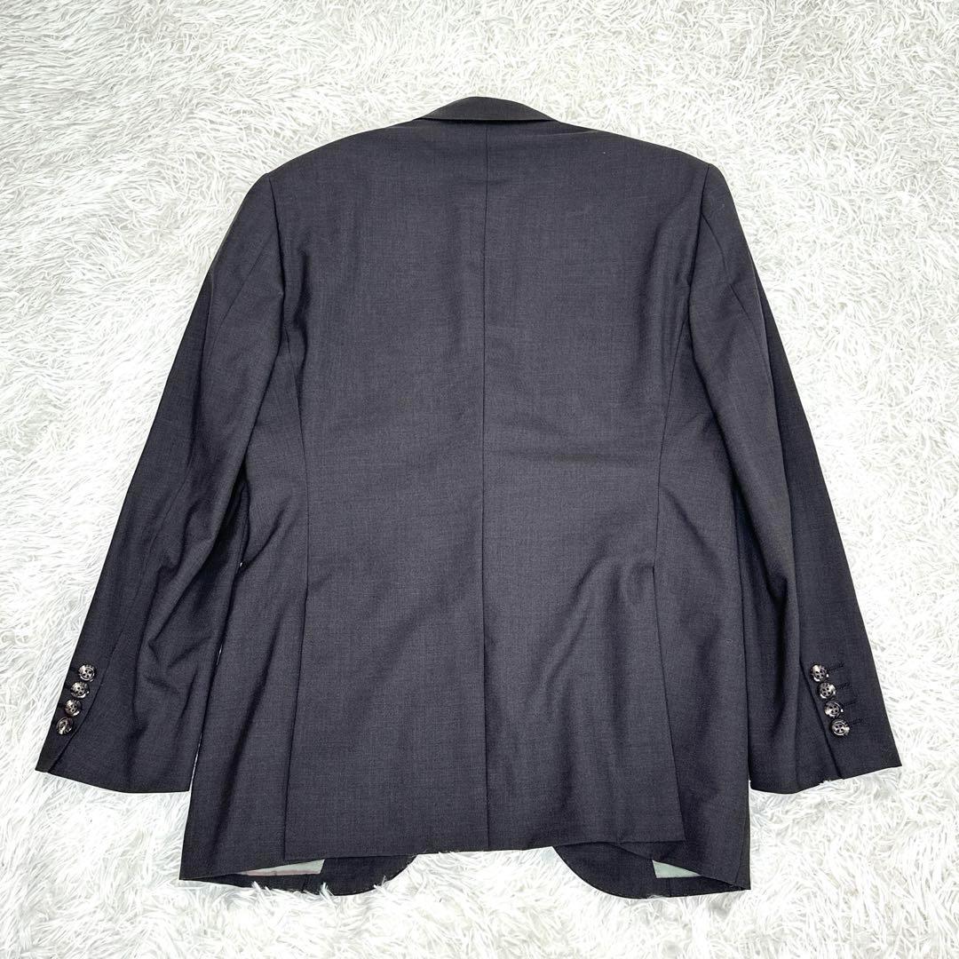 Good condition L vintage suit setup charcoal gray flashy lining
