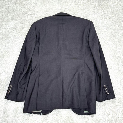 Good condition L vintage suit setup charcoal gray flashy lining