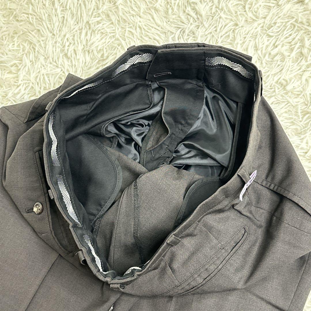 Good condition L vintage suit setup charcoal gray flashy lining