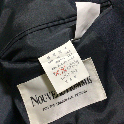 90s vintage double suit setup navy wool ceremony