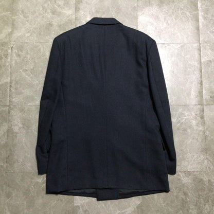 90s vintage double suit setup navy wool ceremony