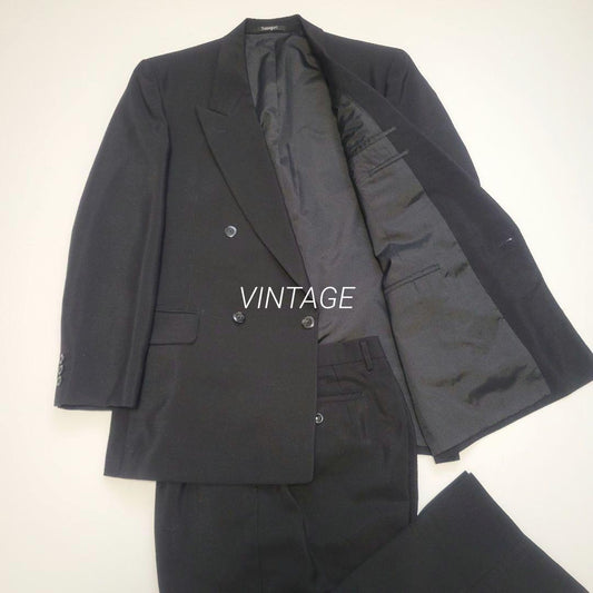 [Top Quality Material] Vintage Double Suit Kid Mohair Blend England