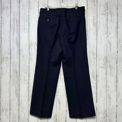 [VINTAGE☆Short sleeve suit☆Setup] Rare☆Navy☆Side vents M equivalent
