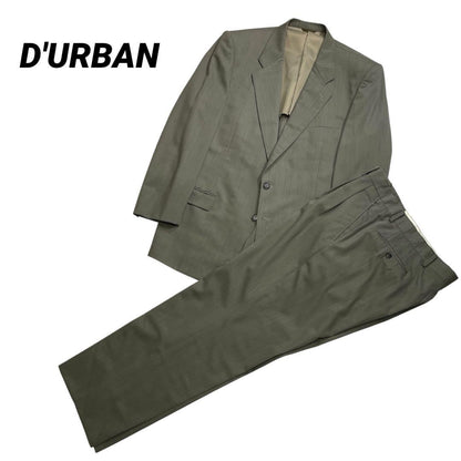DURBAN Top and bottom set wool suit khaki unlined 4 tucks