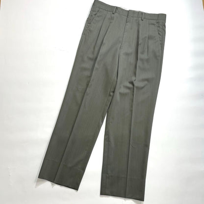 DURBAN Top and bottom set wool suit khaki unlined 4 tucks