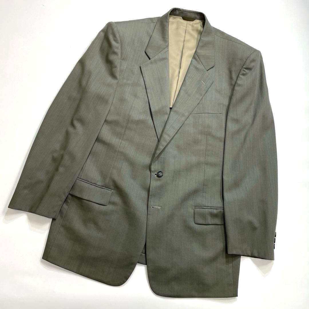DURBAN Top and bottom set wool suit khaki unlined 4 tucks