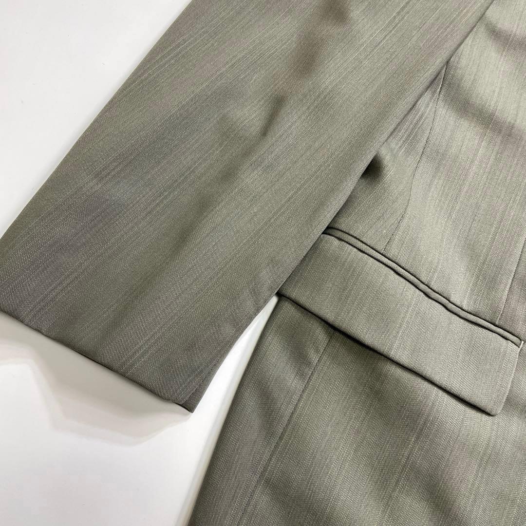 DURBAN Top and bottom set wool suit khaki unlined 4 tucks