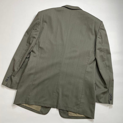 DURBAN Top and bottom set wool suit khaki unlined 4 tucks
