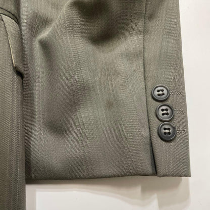 DURBAN Top and bottom set wool suit khaki unlined 4 tucks
