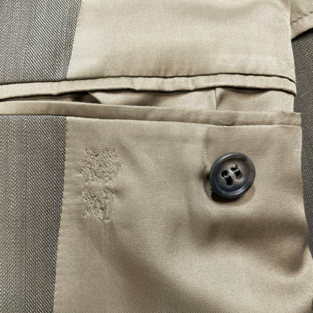 DURBAN Top and bottom set wool suit khaki unlined 4 tucks