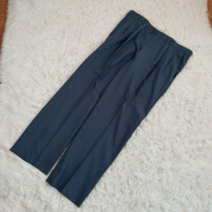 Finest Fabric Scabal Daimaru Order Men's Suit Setup Striped Pattern Navy