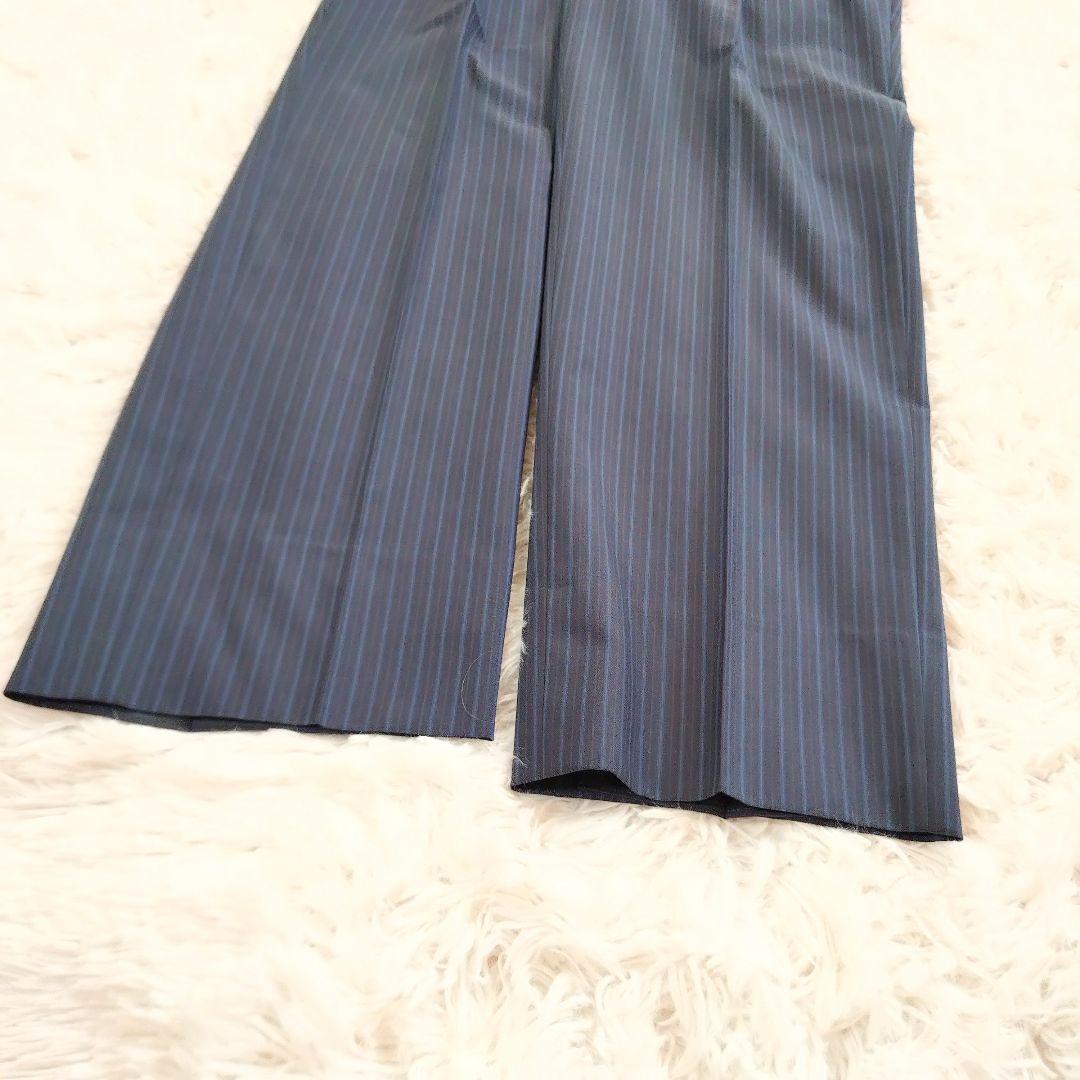 Finest Fabric Scabal Daimaru Order Men's Suit Setup Striped Pattern Navy