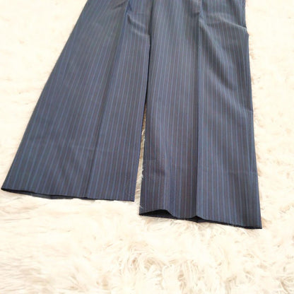 Finest Fabric Scabal Daimaru Order Men's Suit Setup Striped Pattern Navy