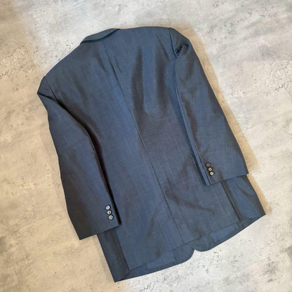 USED VINTAGE Setup Suit Blue Navy Gray