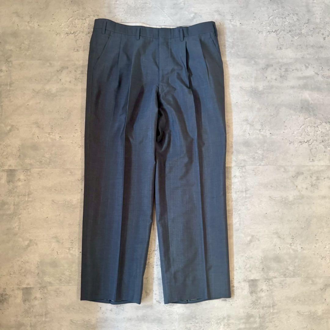 USED VINTAGE Setup Suit Blue Navy Gray