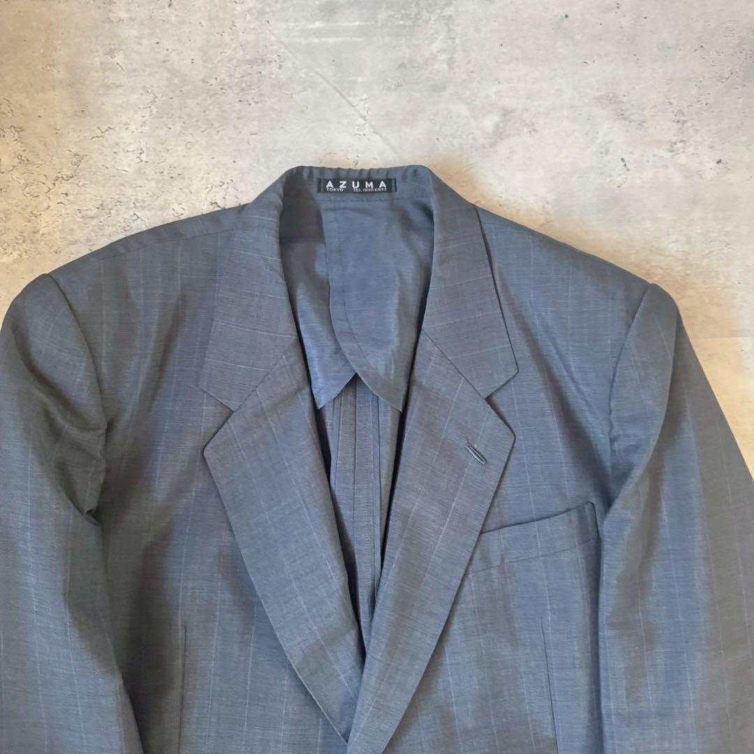 USED VINTAGE Setup Suit Blue Navy Gray