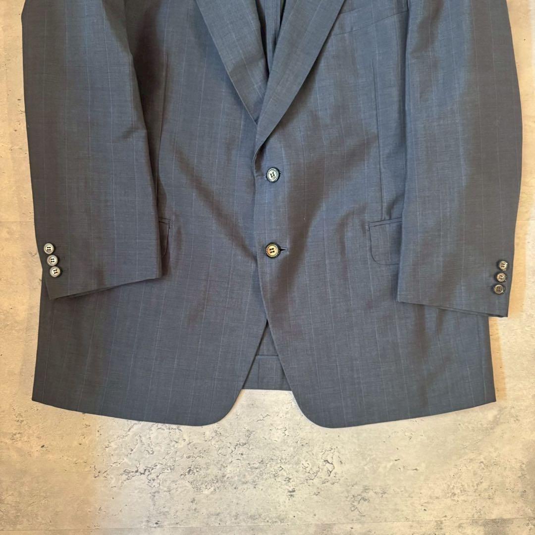 USED VINTAGE Setup Suit Blue Navy Gray