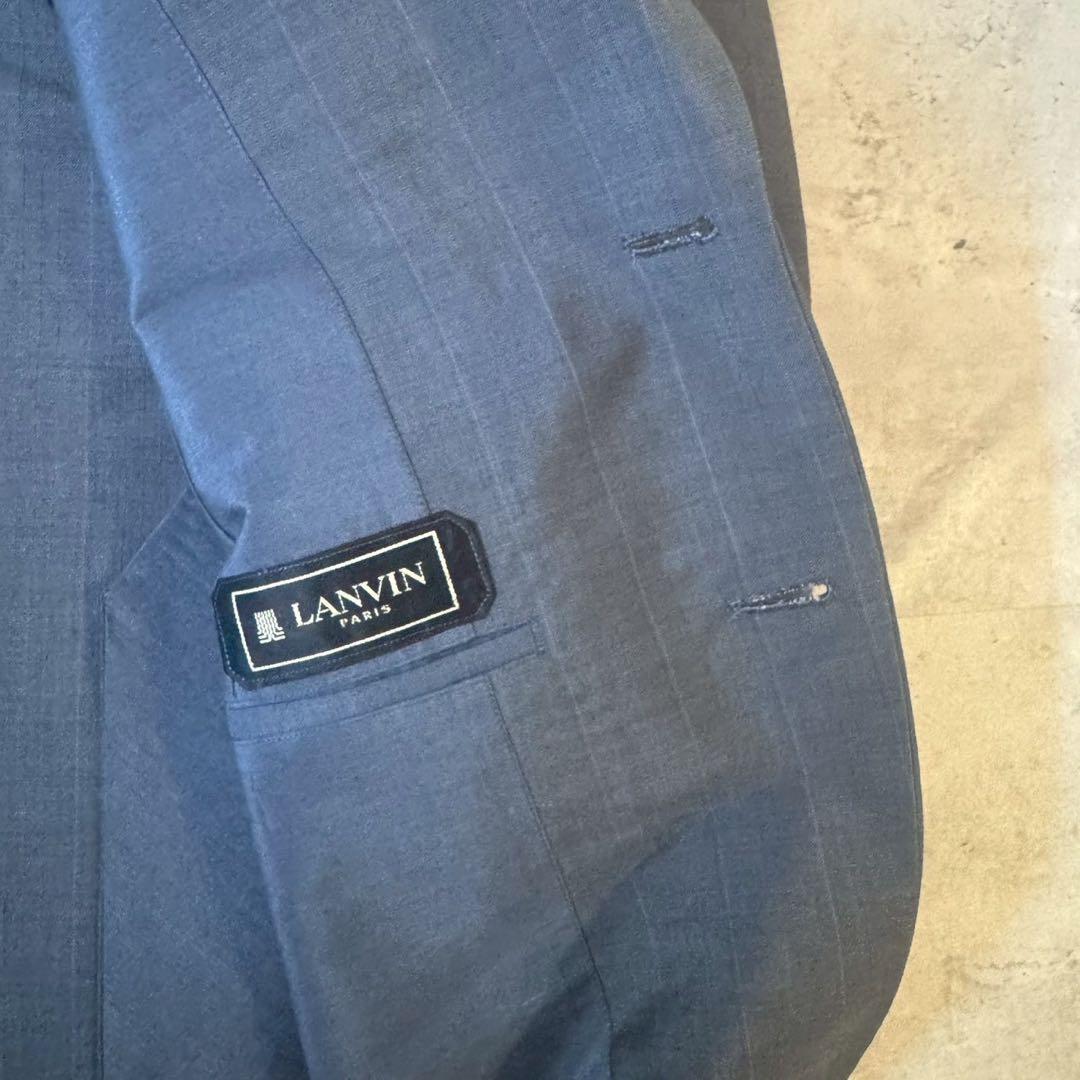 USED VINTAGE Setup Suit Blue Navy Gray
