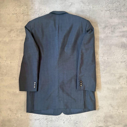 USED VINTAGE Setup Suit Blue Navy Gray