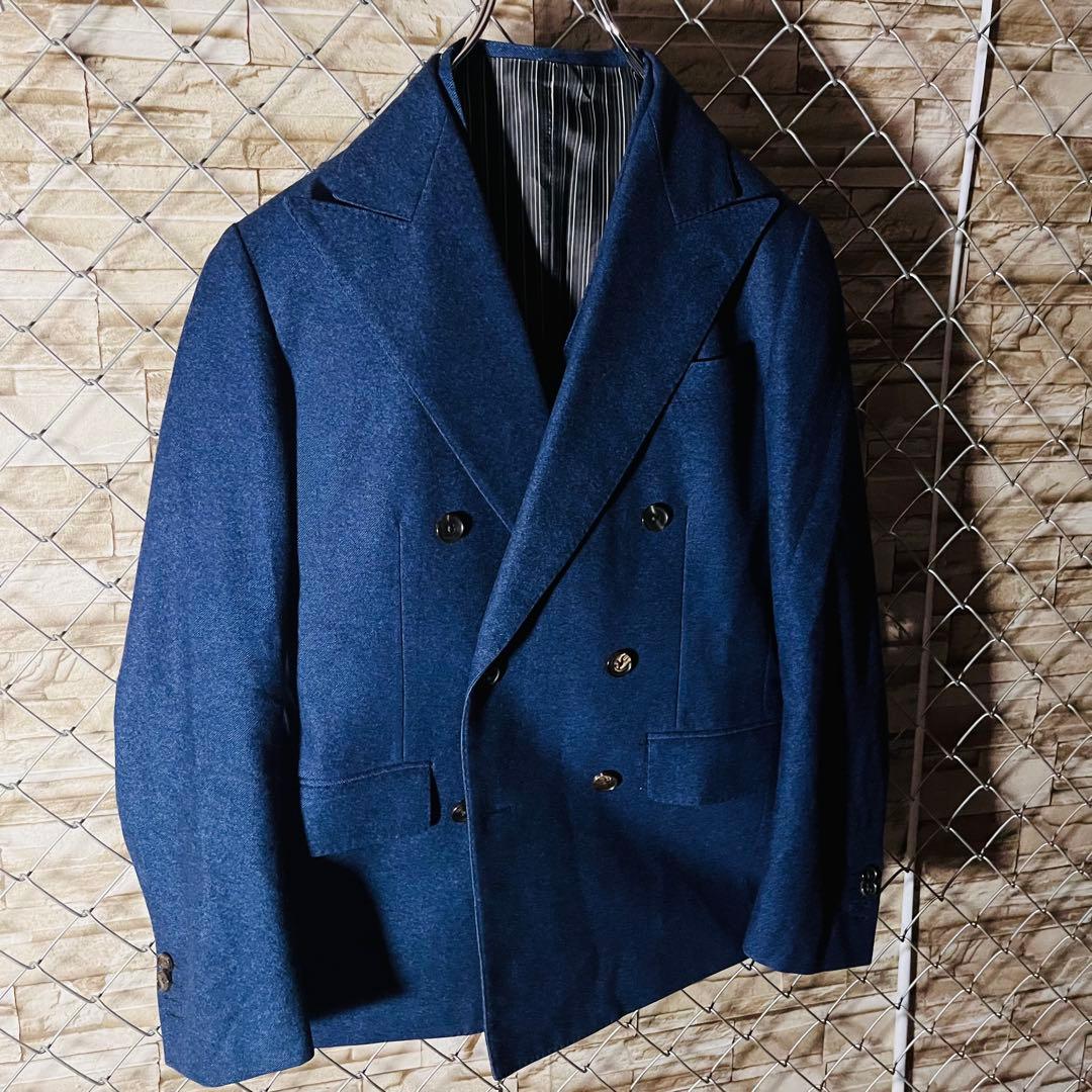 Ilbiretta 3-piece Kanonico fabric suit double skull lining navy fully lined