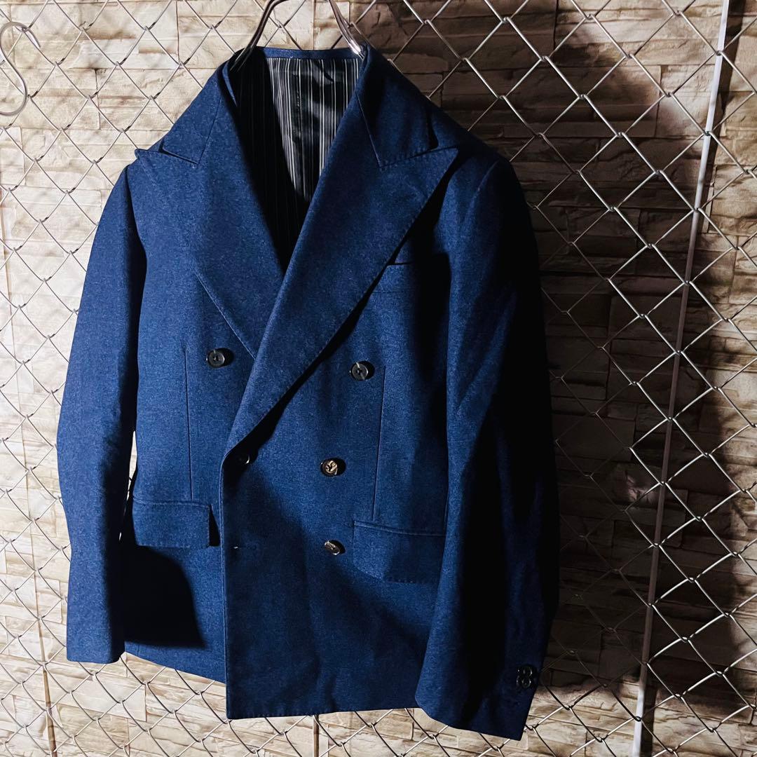 Ilbiretta 3-piece Kanonico fabric suit double skull lining navy fully lined