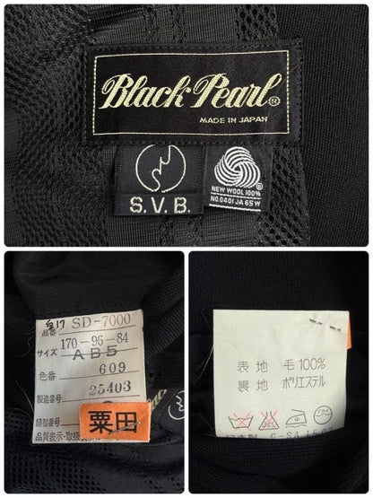 Double Suit Black AB5 Setup Coming of Age Ceremony Graduation Ceremony Retro Men's