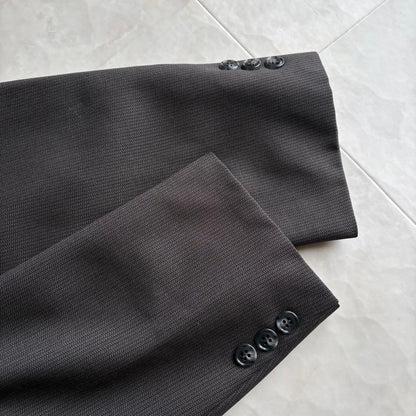 90s vintage Zegna fabric double suit tie pins 4 piece set
