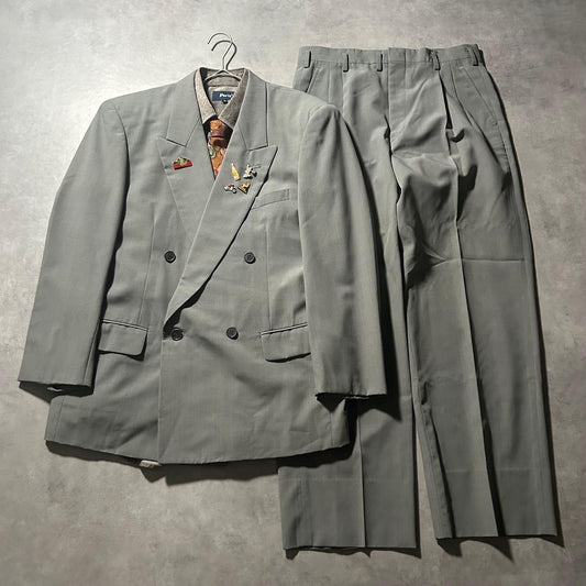 (NA) Vintage Double Setup Pin Badge Parade Entrance Ceremony Graduation Ceremony