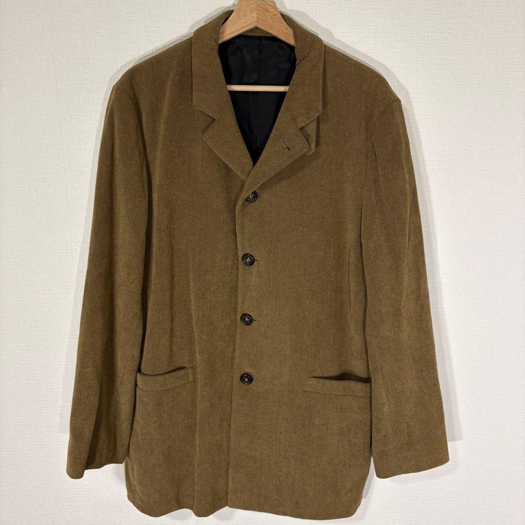 Rare 90s Vintage Tet Homme 4B Setup Suit L Khaki Deformation