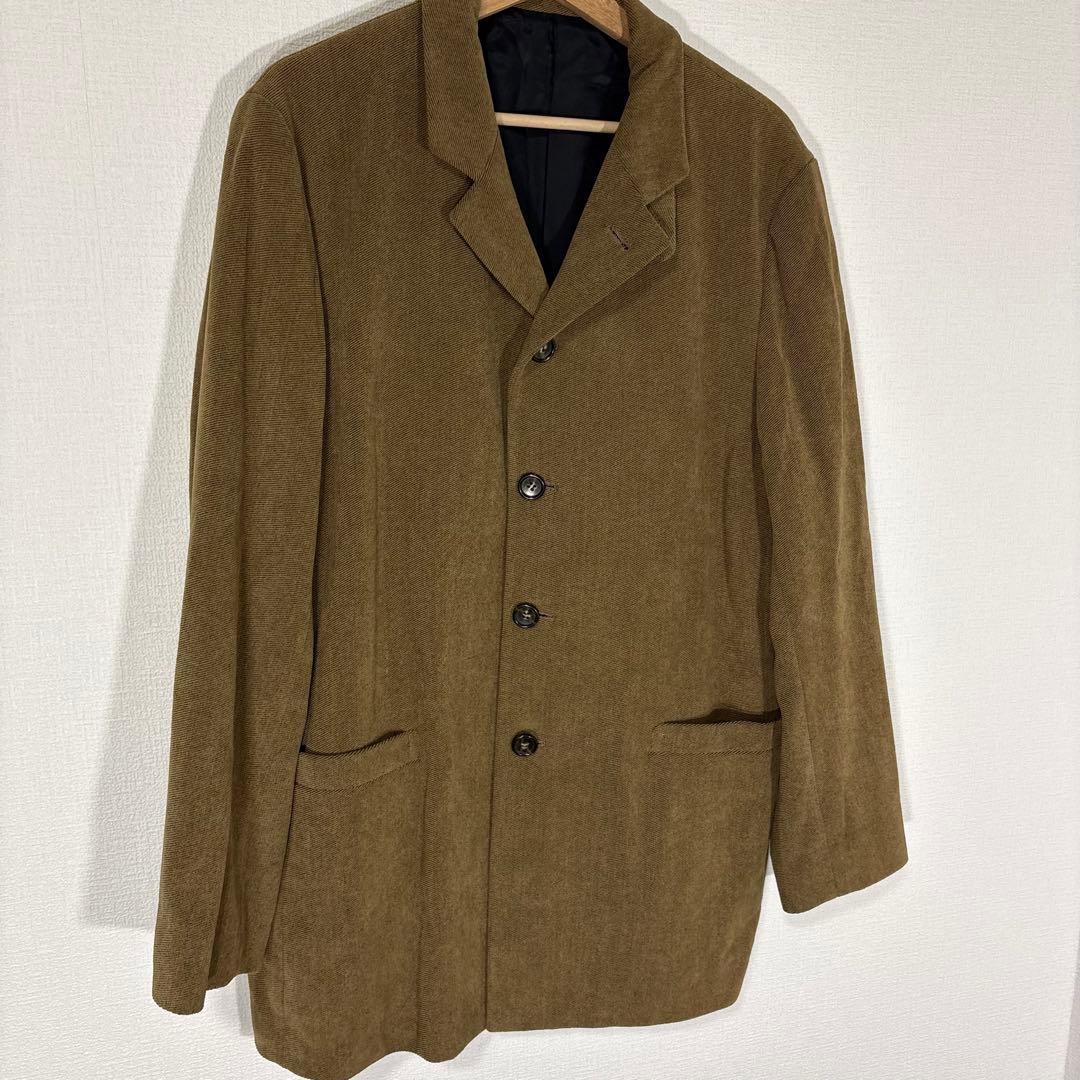 Rare 90s Vintage Tet Homme 4B Setup Suit L Khaki Deformation