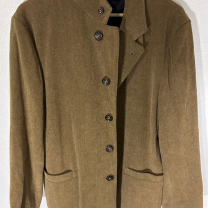 Rare 90s Vintage Tet Homme 4B Setup Suit L Khaki Deformation