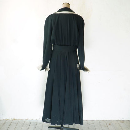 [Rare Archive] Chloé 100% Silk Long Dress No. 9 Handwritten Product Number