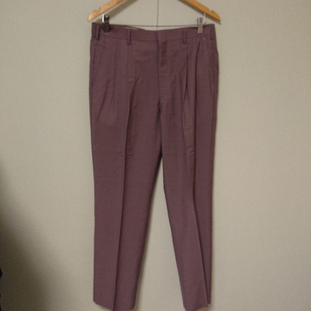 80s-90s oversized 4 button setup dull purple double breasted