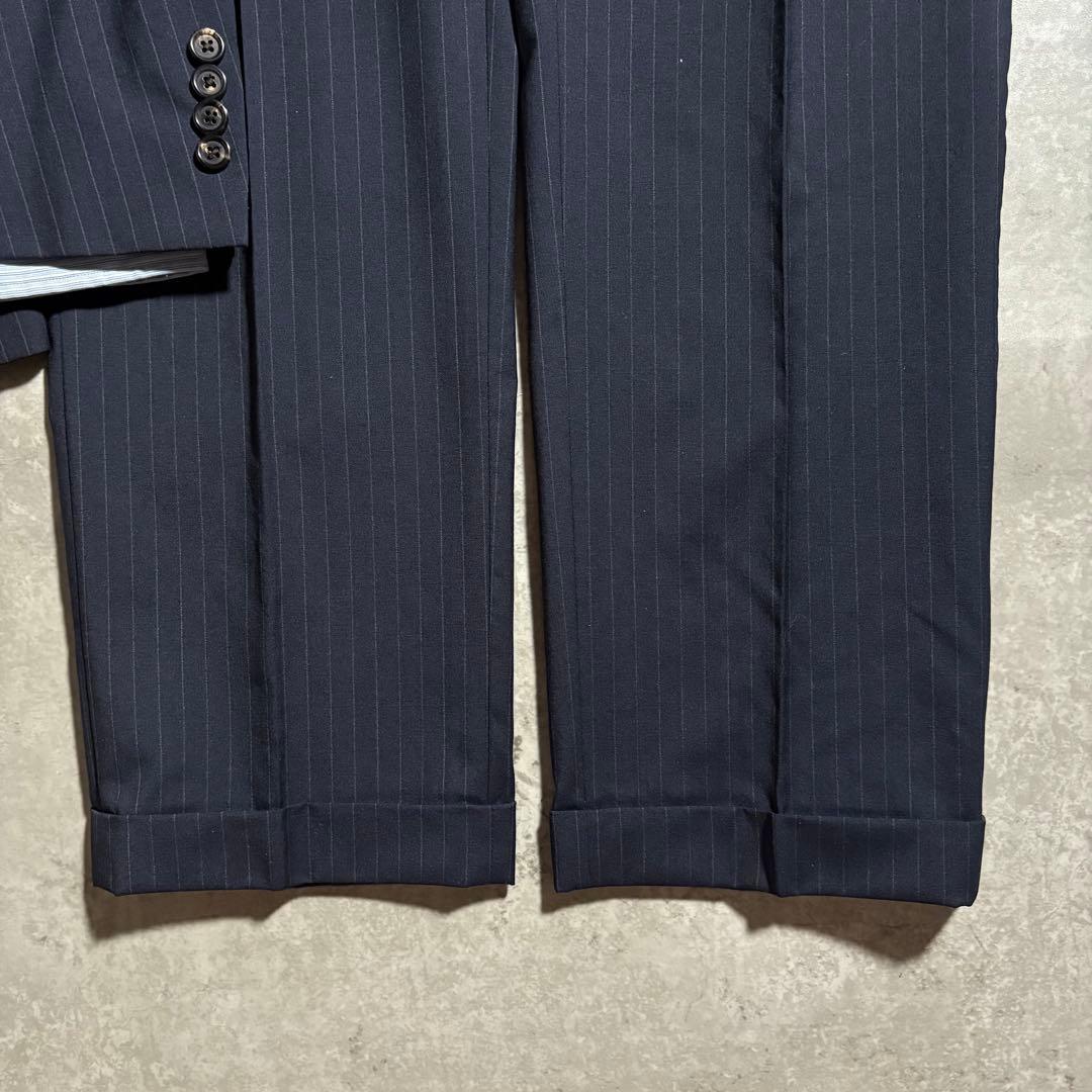 Polo Ralph Lauren Setup Suit 3 Ties Pins Set Navy Blue