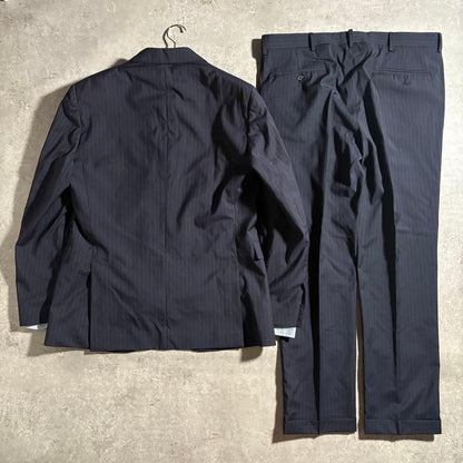 Polo Ralph Lauren Setup Suit 3 Ties Pins Set Navy Blue