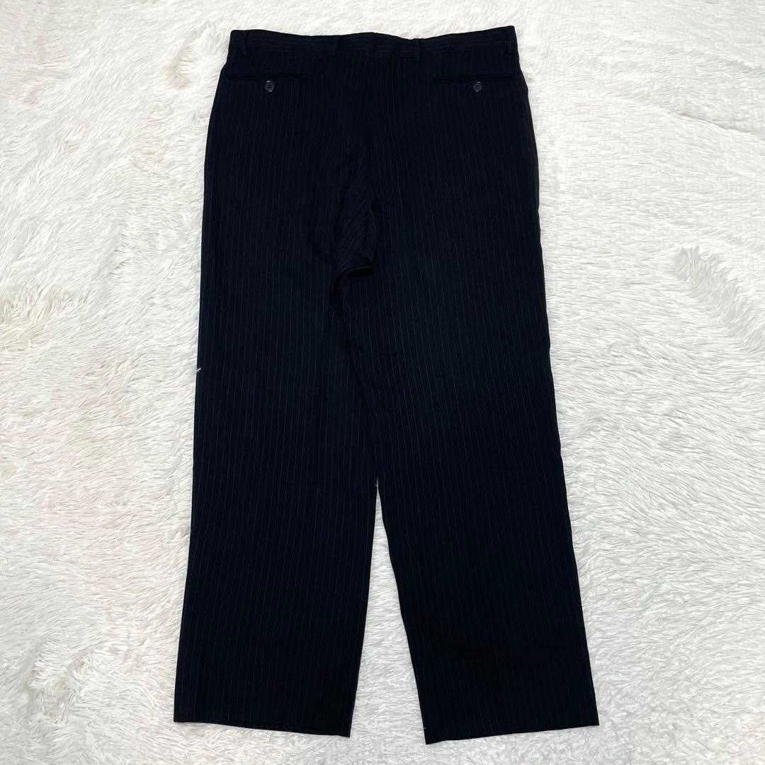 Giorgio Armani Black Tag Suit Setup 52 Finest Black Stripe