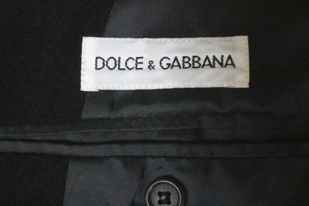 Super beautiful DOLCE&GABBANA 3-piece suit L-XL black D&G black Dolce
