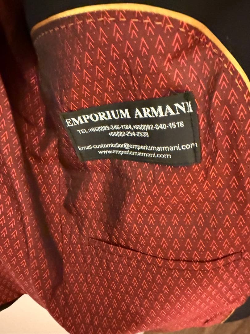 Good condition EMPORIO ARMANI Emporio Armani suit custom made