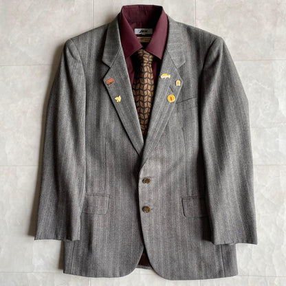 90s vintage Dior tie luxury suit pins 4 piece set