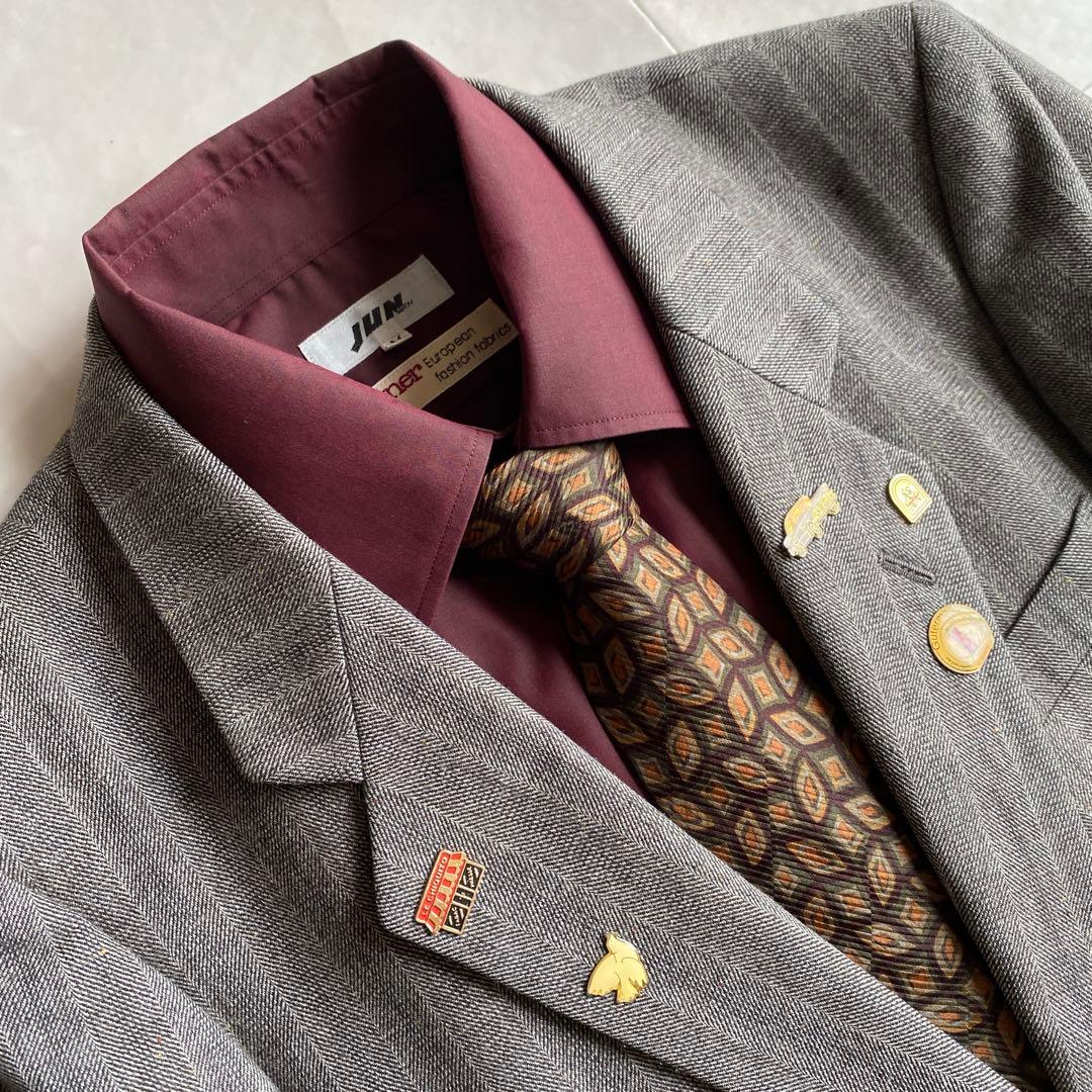 90s vintage Dior tie luxury suit pins 4 piece set