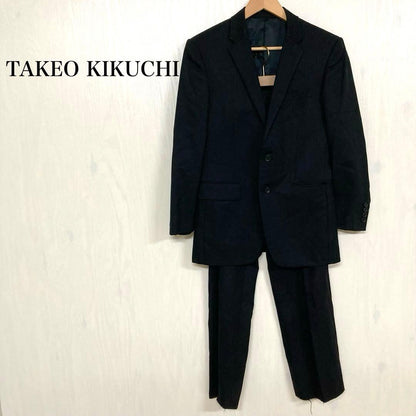 Takeo Kikuchi Men's M Black Setup Suit Top and Bottom 2B Ceremonial Occasions