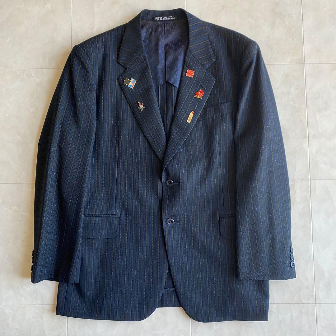90s vintage Dior tie British fabric suit pins 4 piece set