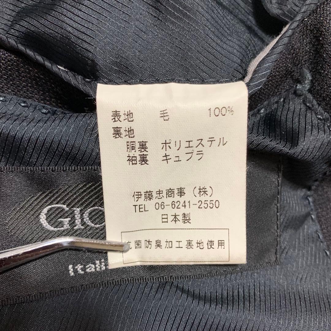 [Giorgini] Tailored jacket 100% wool with shoulder pads made in Japan 98AB6