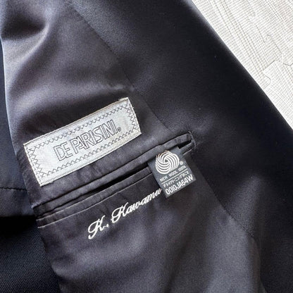 DE PARISINI Tuxedo Suit Setup Side Patch Made in Japan M